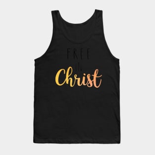 Free in Christ sunset Tank Top